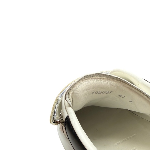 Alexander McQueen Women's Oversized Triple Strap Sneaker Velcro White Black 41 - Picture 4 of 8